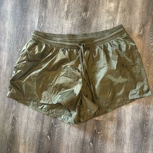 Offline Green Windbreaker Shorts